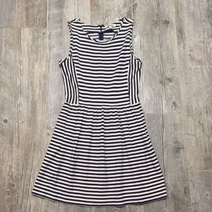Madewell Dress Navy Off White Striped Small